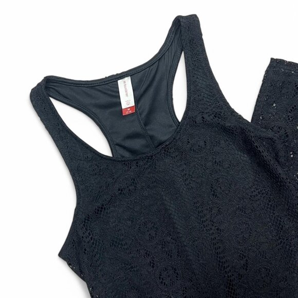 Y2K No Boundaries Black Lace Sheer Maxi Dress With Slits Boho Summer‎ Size M - Picture 2 of 4